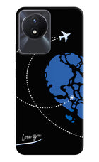 Love Orbit Vivo Y02/Y02T Hard Case Back Cover by Casekaro