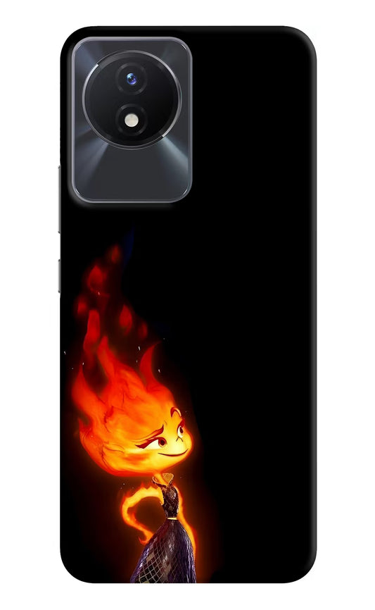 Ember Flame Vivo Y02/Y02T Back Cover