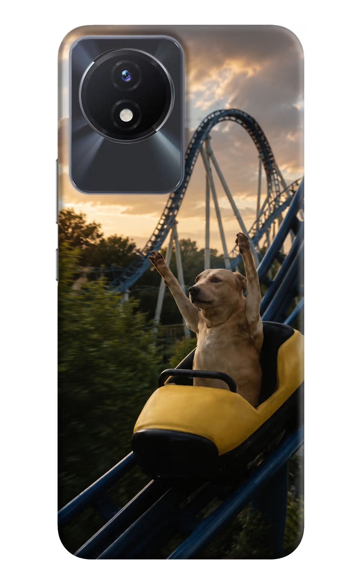 Rollercoaster Dog Vivo Y02/Y02T Back Cover