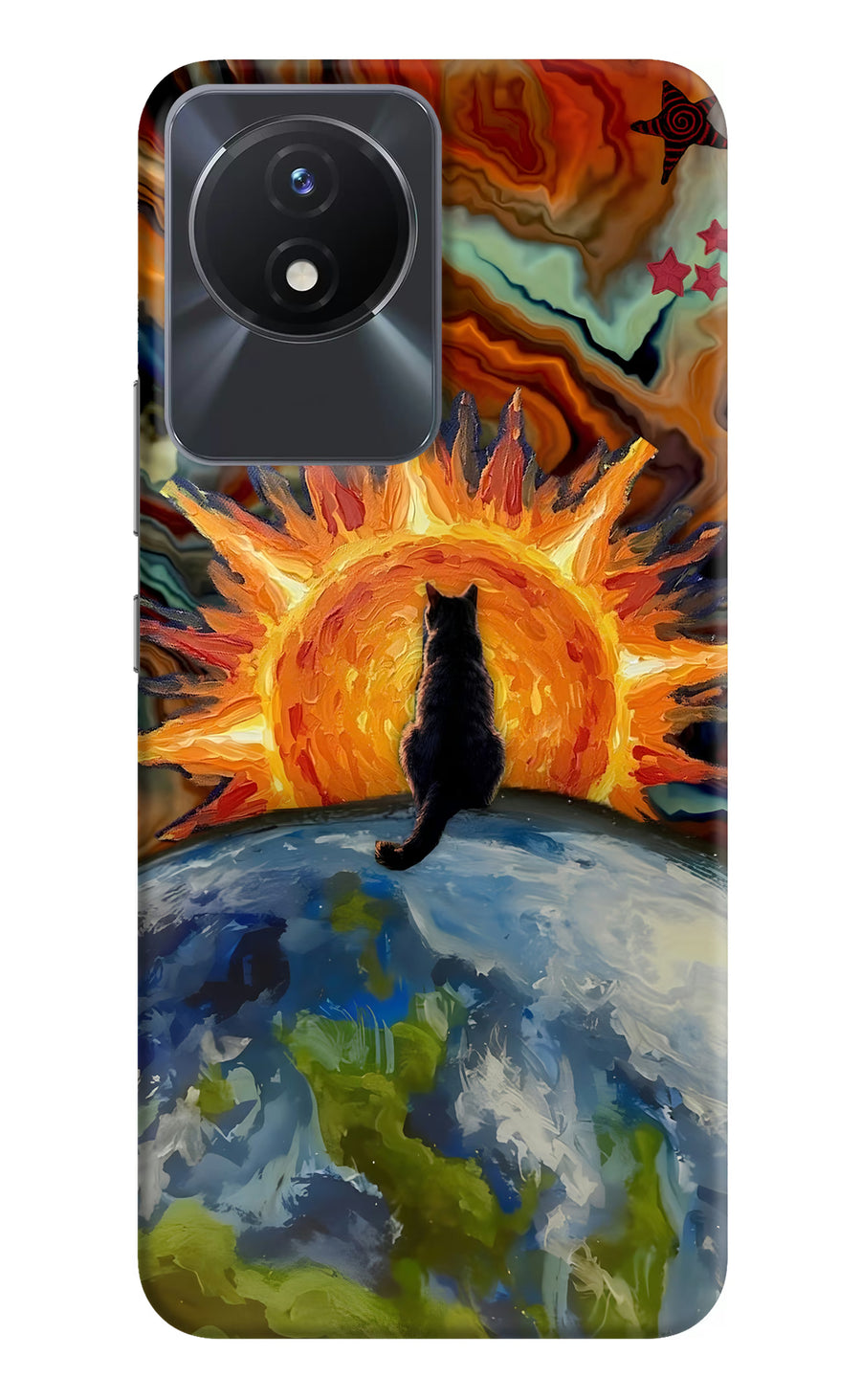 Sunrise Beyond Vivo Y02/Y02T Back Cover, Hard case