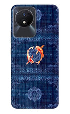 Koi Blue Vivo Y02/Y02T Hard Case Back Cover by Casekaro
