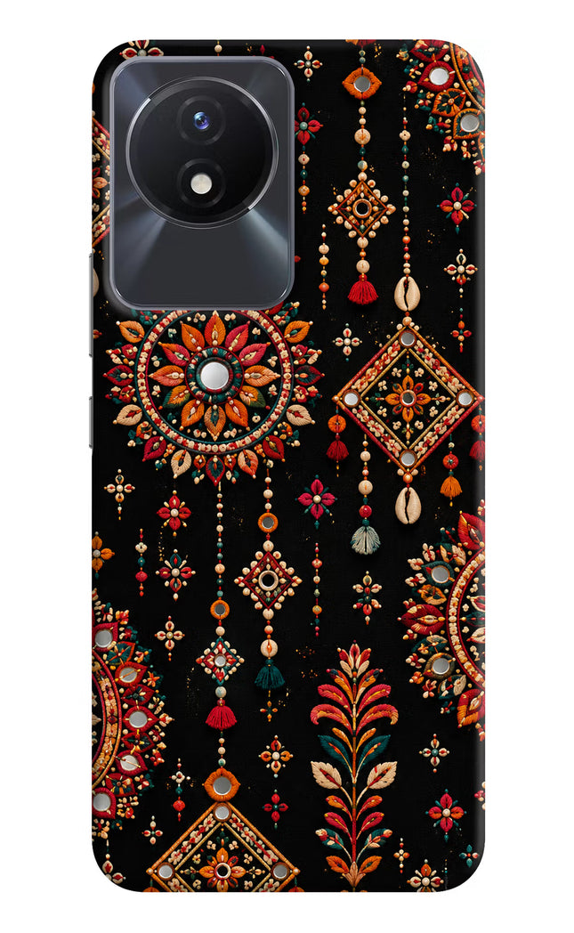 Boho Noir Vivo Y02/Y02T Hard Case Back Cover by Casekaro