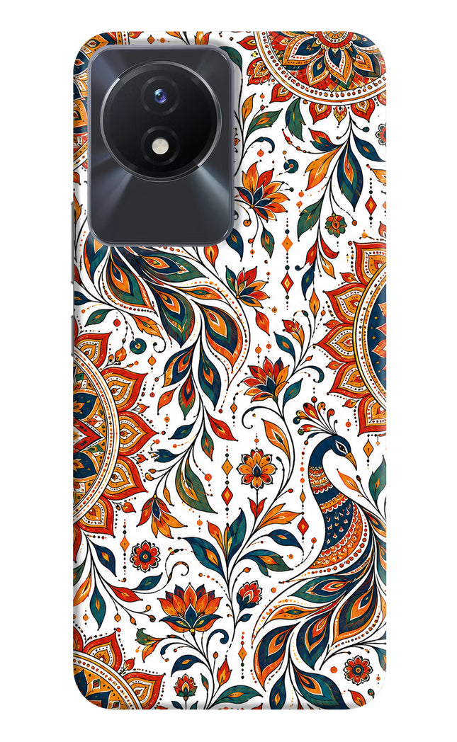 White Mayura Vivo Y02/Y02T Hard Case Back Cover by Casekaro