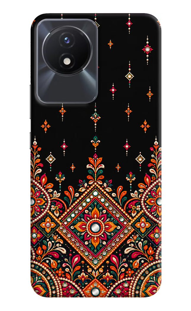 Noir Mehfil Vivo Y02/Y02T Hard Case Back Cover by Casekaro
