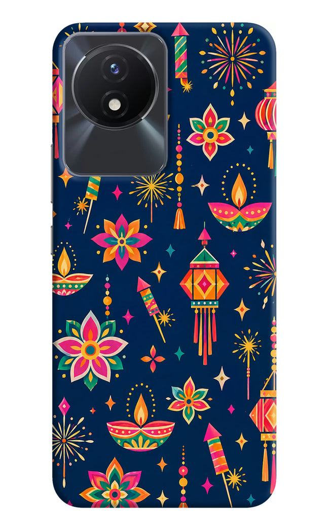 Festive Pop Vivo Y02/Y02T Hard Case Back Cover by Casekaro