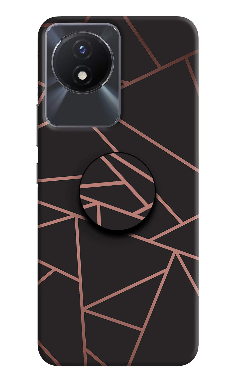 Geometric Pattern Vivo Y02/Y02T Pop Case, Hard case