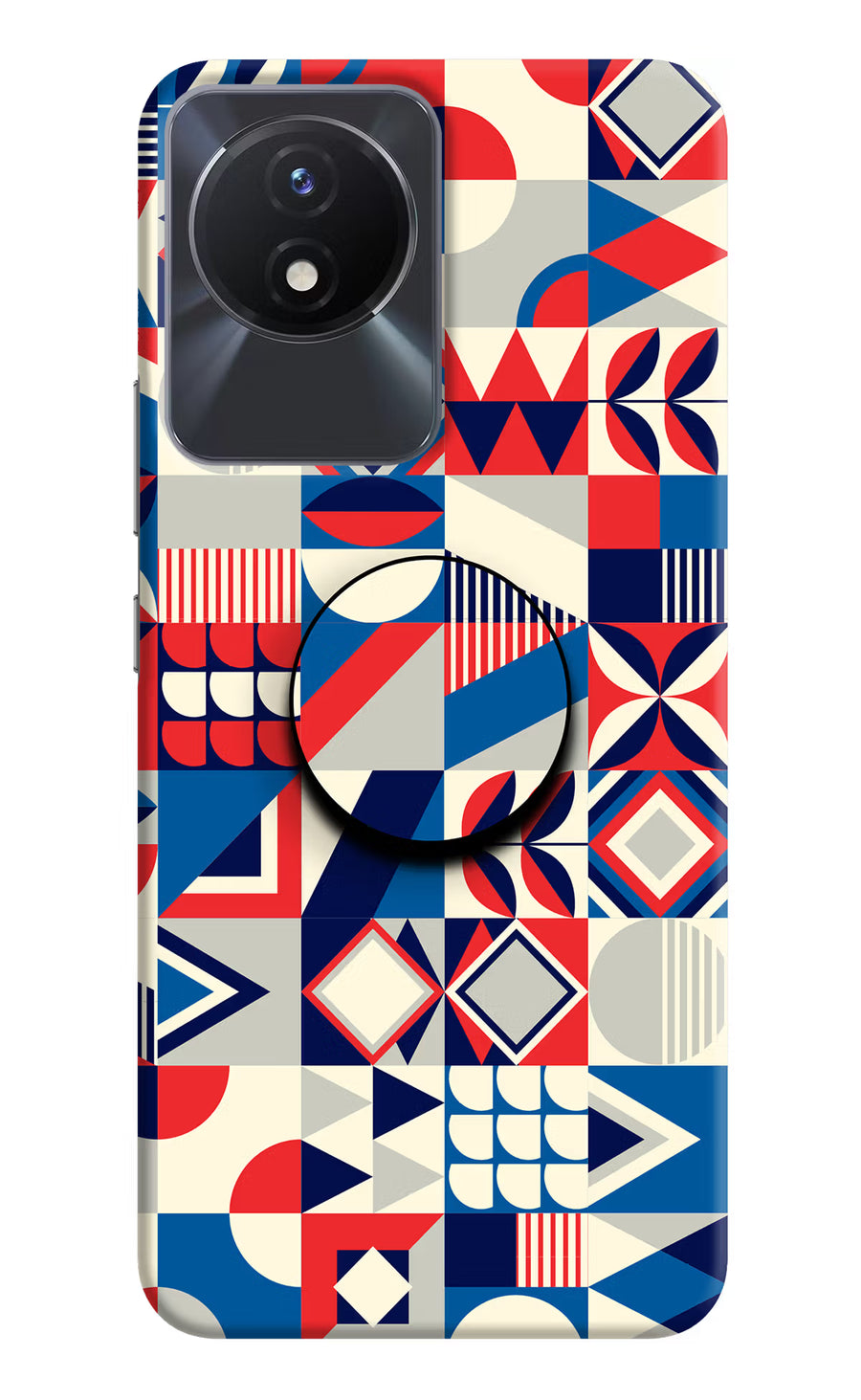Colorful Pattern Vivo Y02/Y02T Pop Case, Hard case