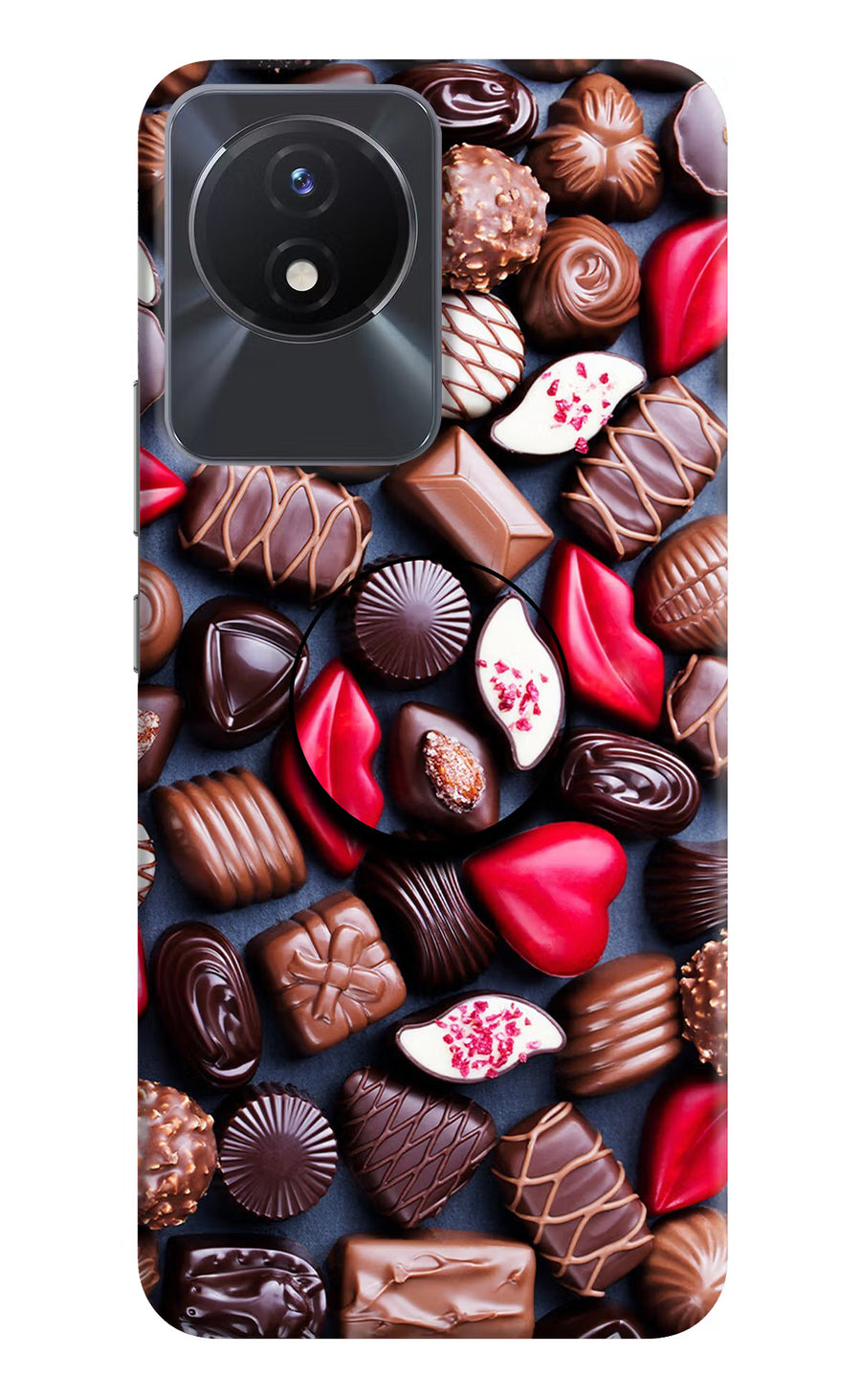 Chocolates Vivo Y02/Y02T Pop Case, Hard case