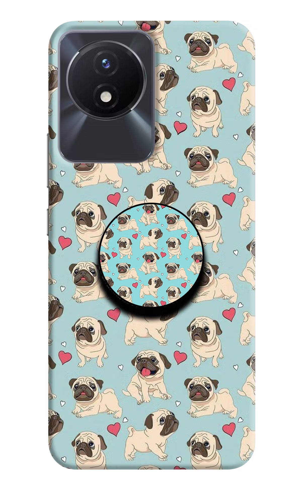 Pug Dog Vivo Y02/Y02T Pop Case by Casekaro