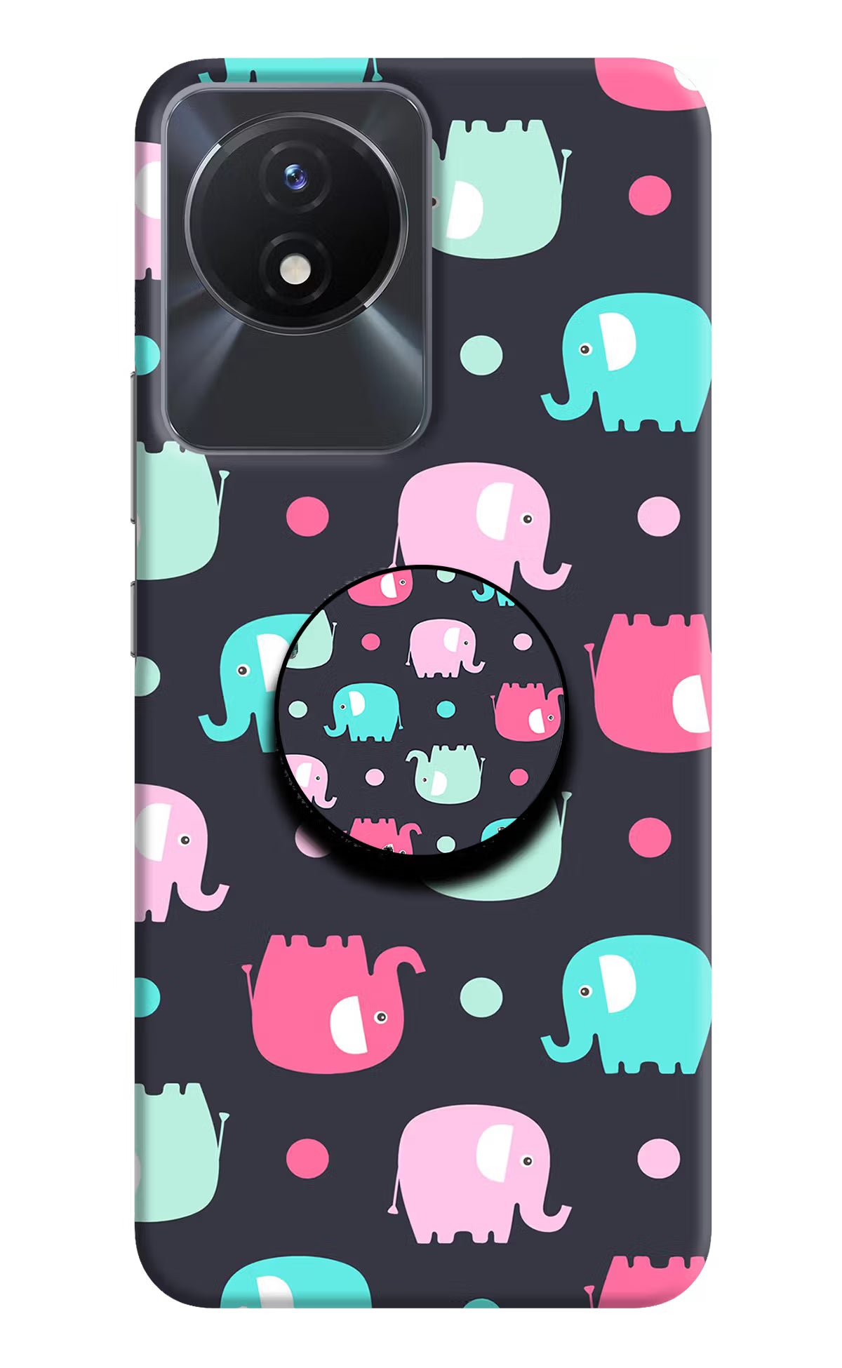 Baby Elephants Vivo Y02/Y02T Pop Case by Casekaro