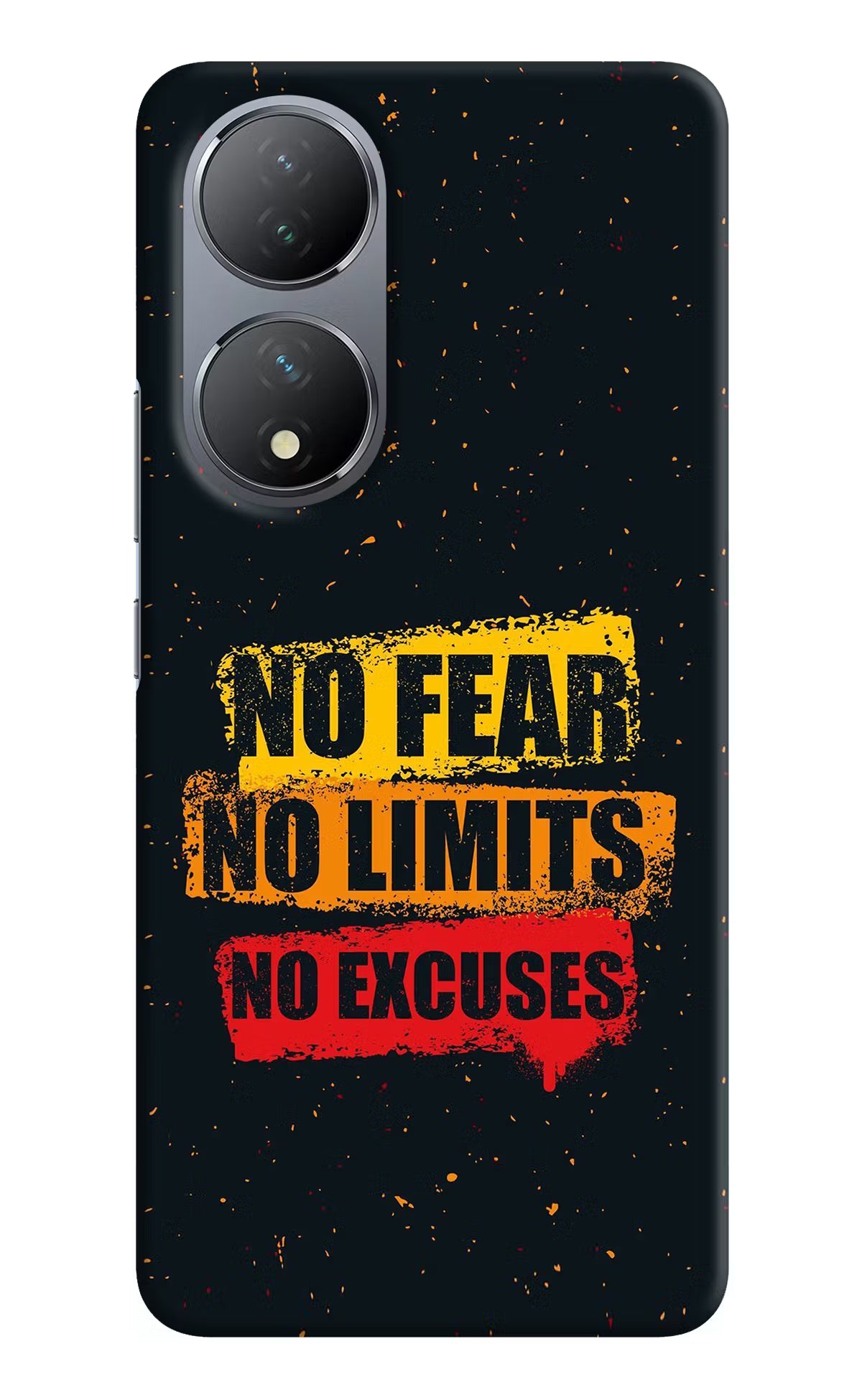 No Fear No Limits No Excuse Vivo Y100 Hard Case Back Cover by Casekaro