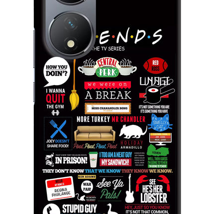 FRIENDS Vivo Y100 Hard Case Back Cover by Casekaro