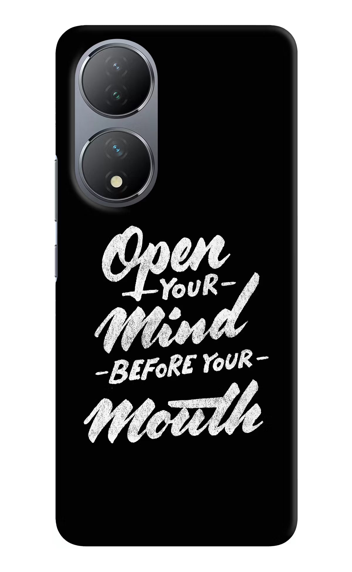 Open Your Mind Before Your Mouth Vivo Y100 Hard Case Back Cover by Casekaro