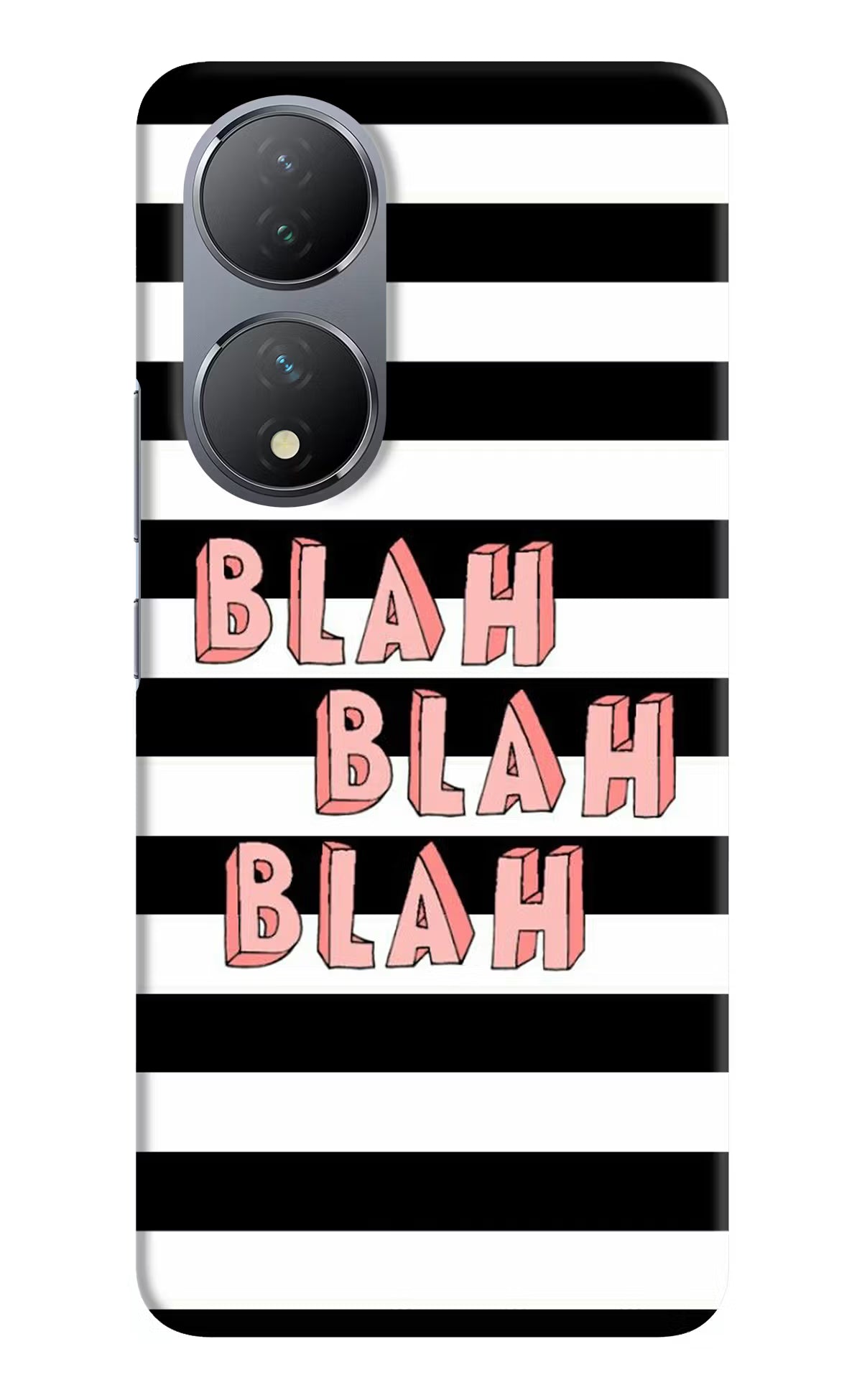 Blah Blah Blah Vivo Y100 Hard Case Back Cover by Casekaro