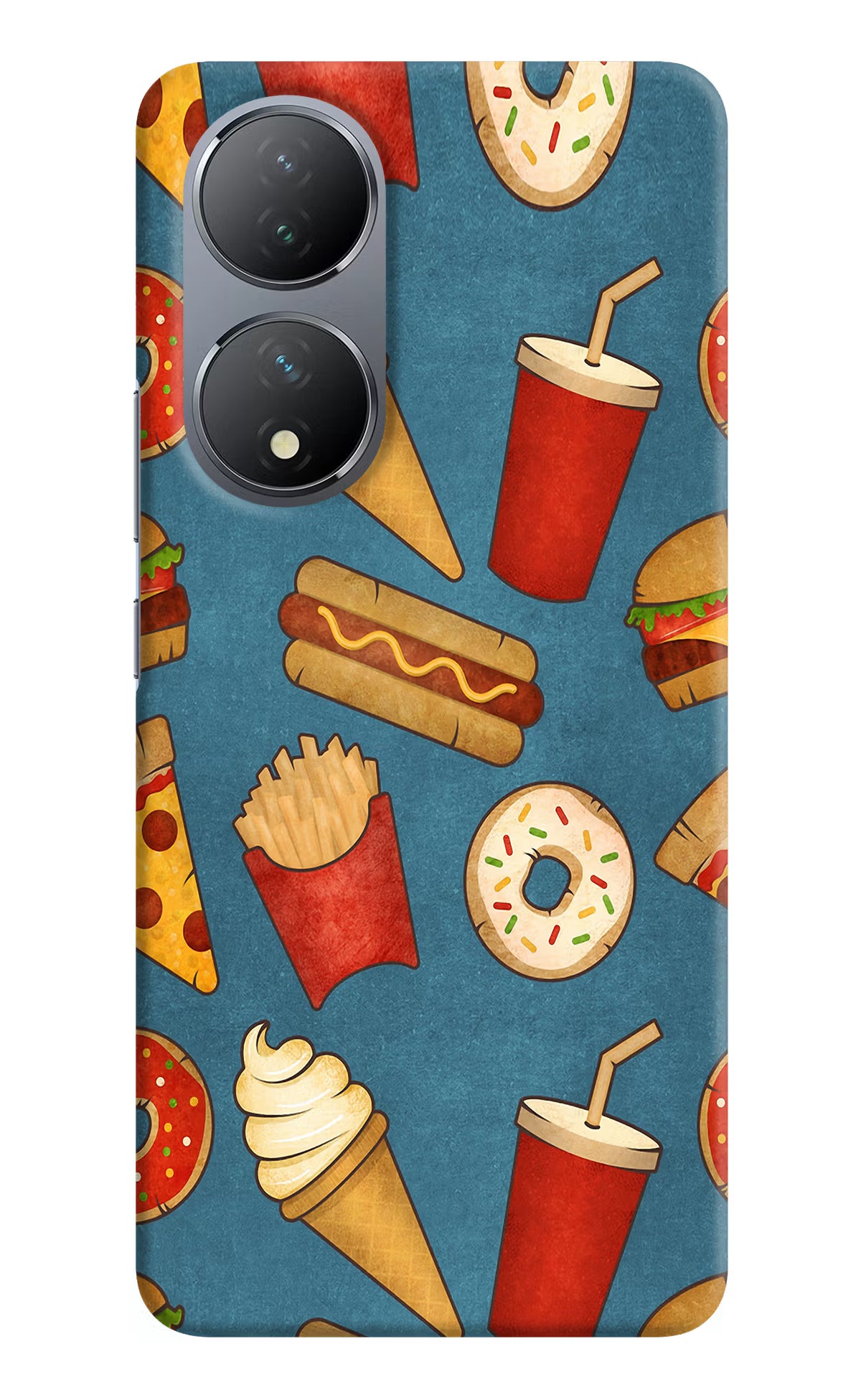 Foodie Vivo Y100 Hard Case Back Cover by Casekaro