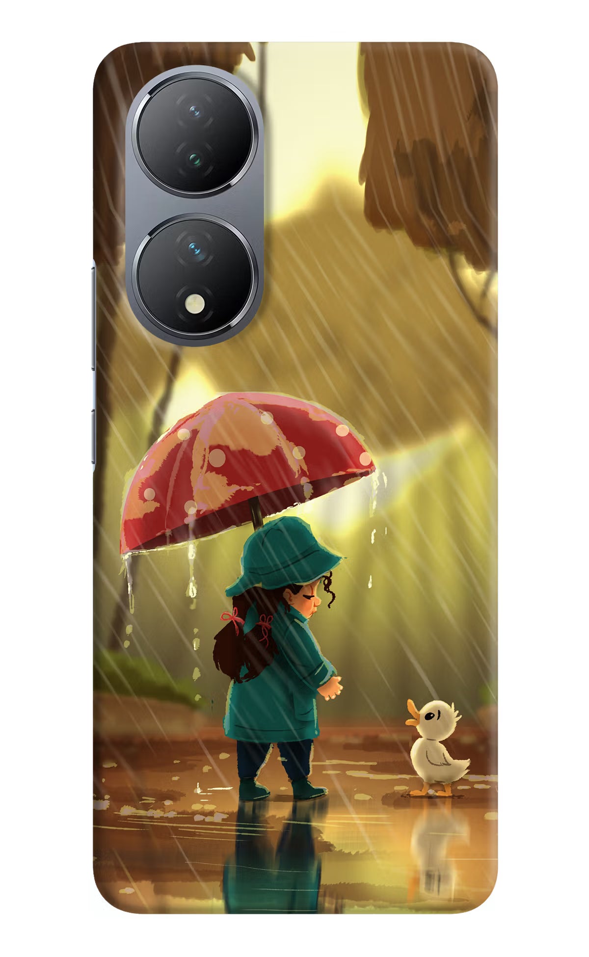 Rainy Day Vivo Y100 Hard Case Back Cover by Casekaro