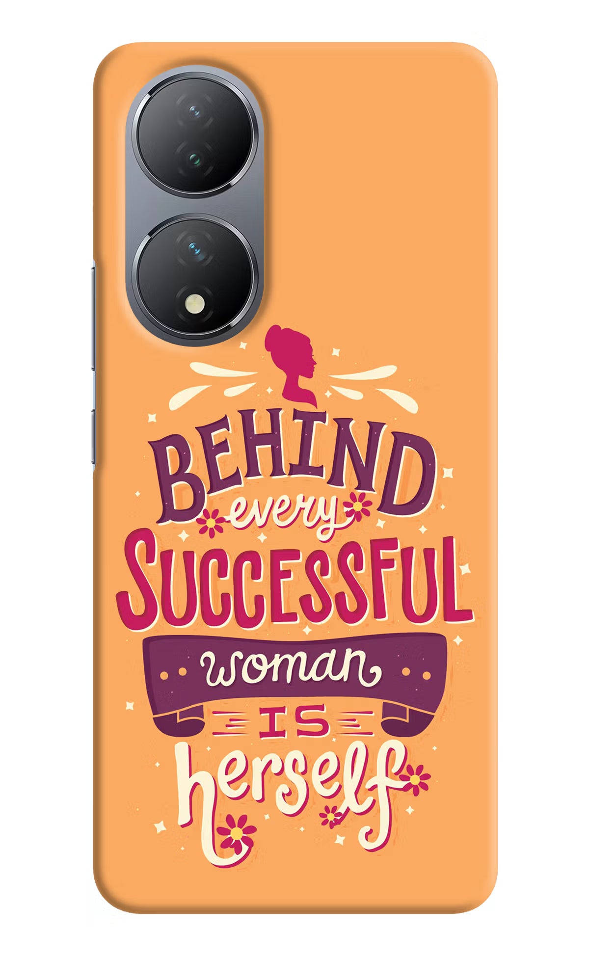 Behind Every Successful Woman There Is Herself Vivo Y100 Hard Case Back Cover by Casekaro