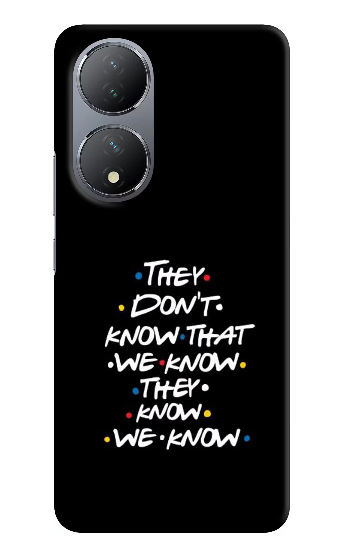 FRIENDS Dialogue Vivo Y100 Hard Case Back Cover by Casekaro