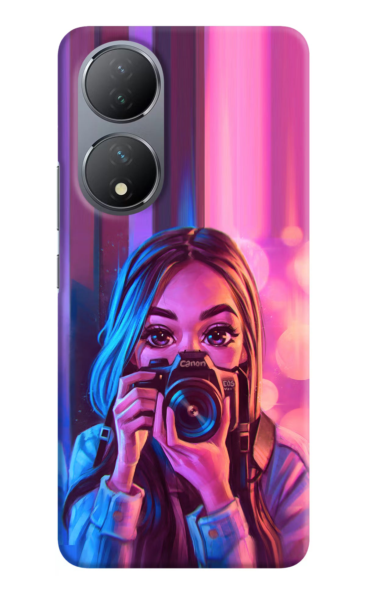 Girl Photographer Vivo Y100 Hard Case Back Cover by Casekaro