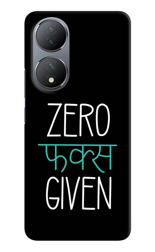 Zero Fucks Given Vivo Y100 Hard Case Back Cover by Casekaro