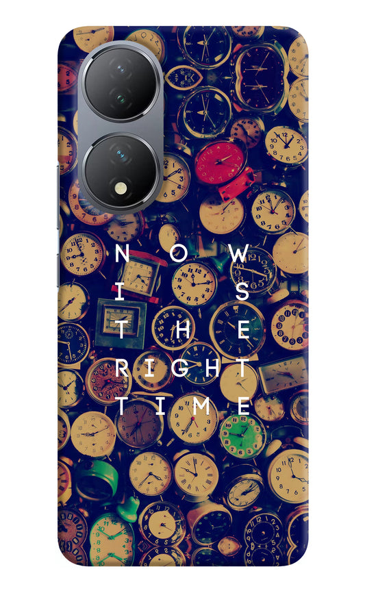 Now is the Right Time Quote Vivo Y100 Hard Case Back Cover by Casekaro