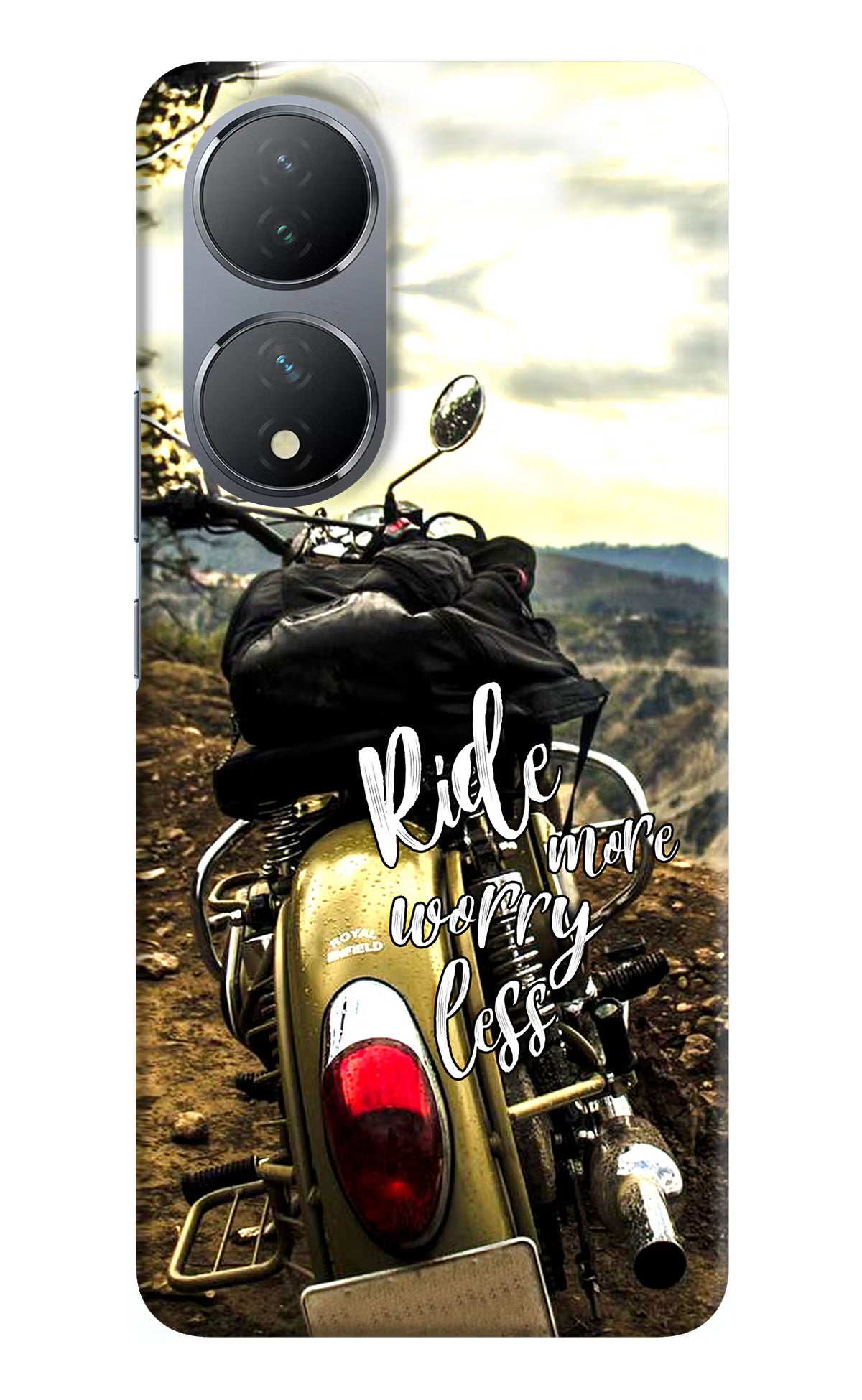 Ride More Worry Less Vivo Y100 Hard Case Back Cover by Casekaro