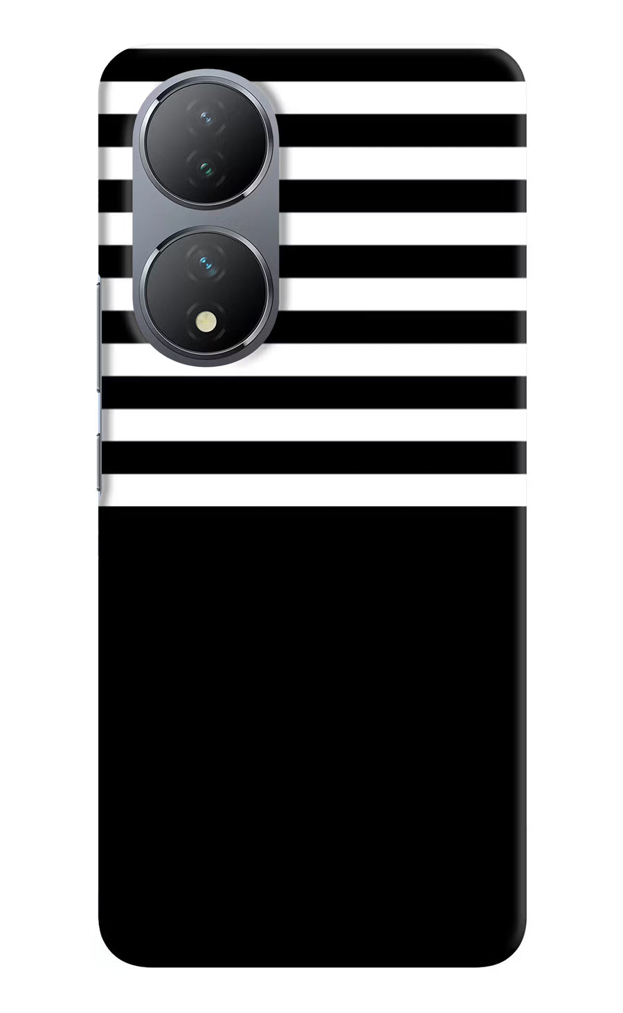 Black and White Print Vivo Y100 Back Cover, Hard case