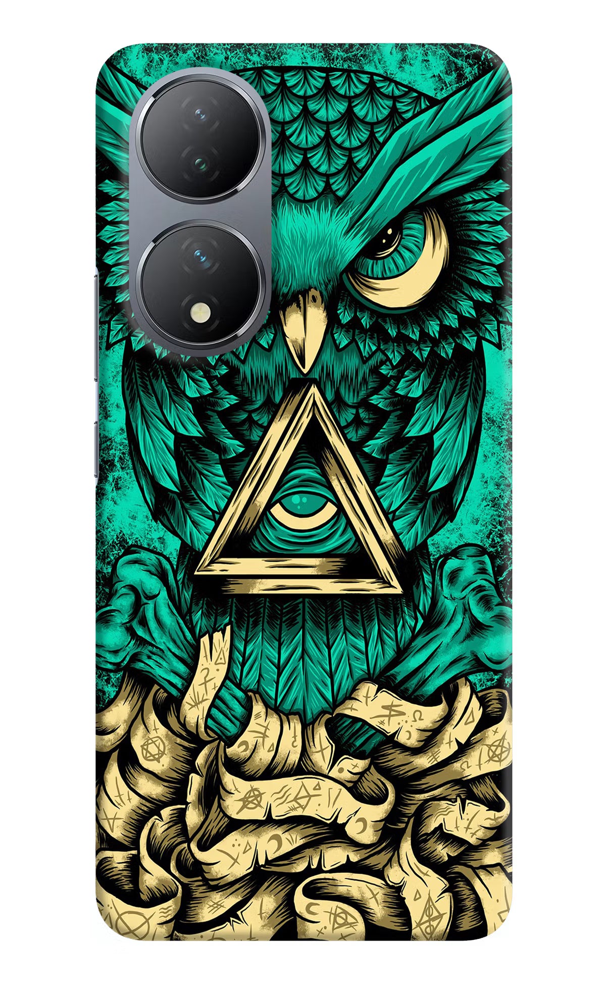 Green Owl Vivo Y100 Hard Case Back Cover by Casekaro