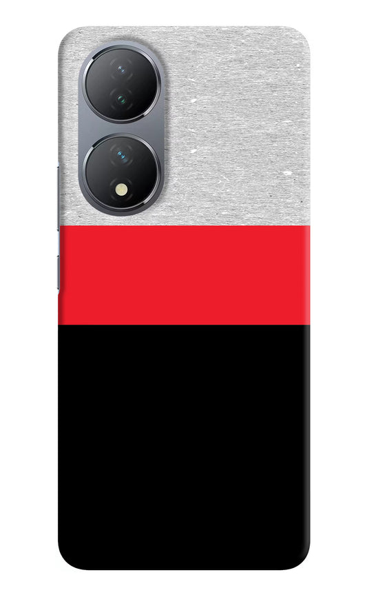 Tri Color Pattern Vivo Y100 Hard Case Back Cover by Casekaro