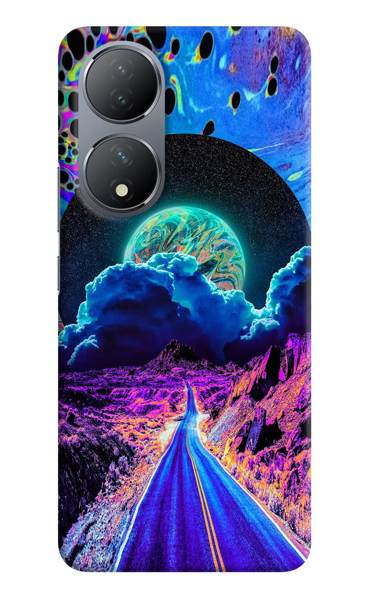 Psychedelic Painting Vivo Y100 Hard Case Back Cover by Casekaro