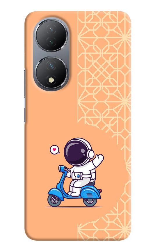 Cute Astronaut Riding Vivo Y100 Hard Case Back Cover by Casekaro