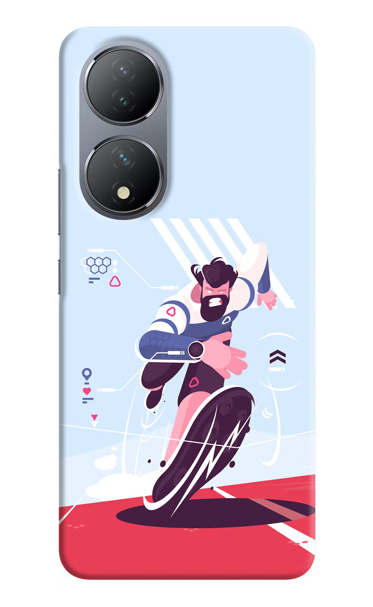 Run Pro Vivo Y100 Hard Case Back Cover by Casekaro
