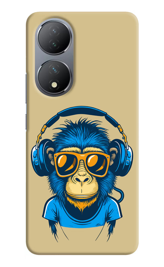 Monkey Headphone Vivo Y100 Hard Case Back Cover by Casekaro