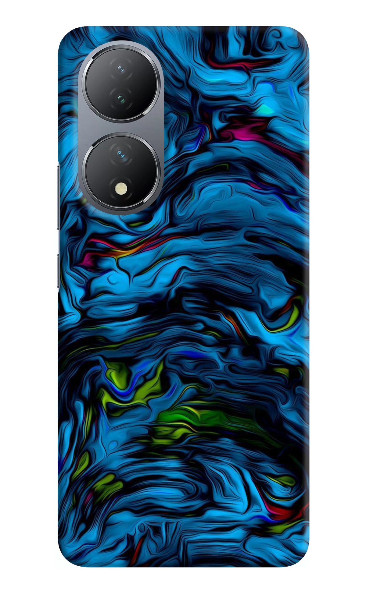 Dark Blue Abstract Vivo Y100 Back Cover