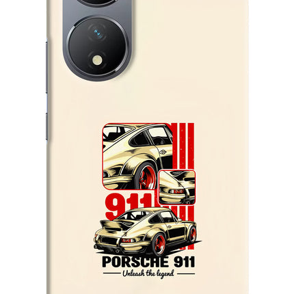 Classic Porsche 911 Vivo Y100 Hard Case Back Cover by Casekaro