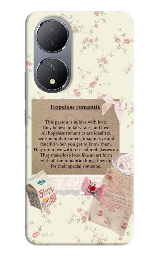 Hopeless Romantic Vivo Y100 Hard Case Back Cover by Casekaro
