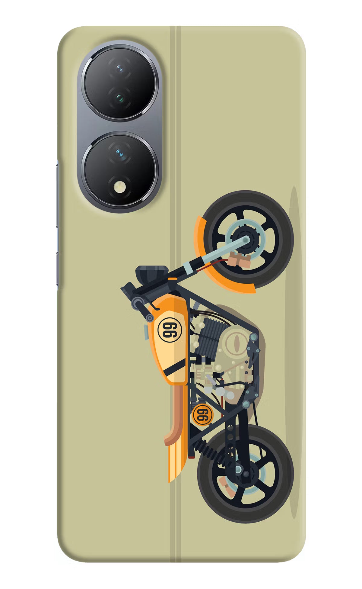 Vertical Speedster Vivo Y100 Hard Case Back Cover by Casekaro