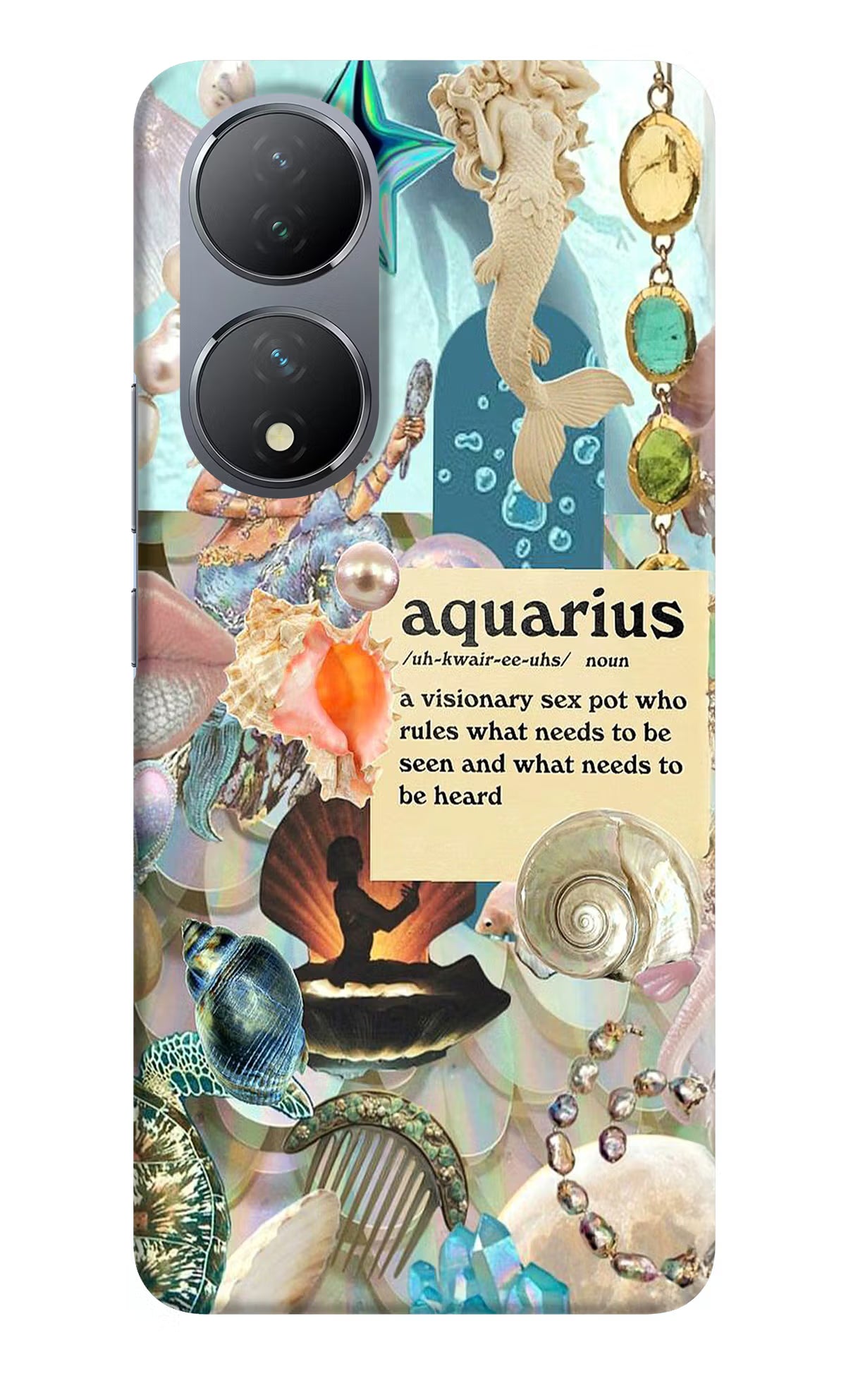 Aquarius Zodiac Vivo Y100 Hard Case Back Cover by Casekaro