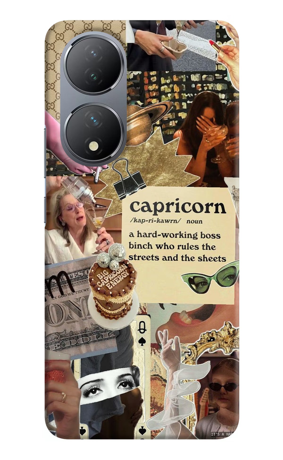 Capricorn Zodiac Vivo Y100 Hard Case Back Cover by Casekaro