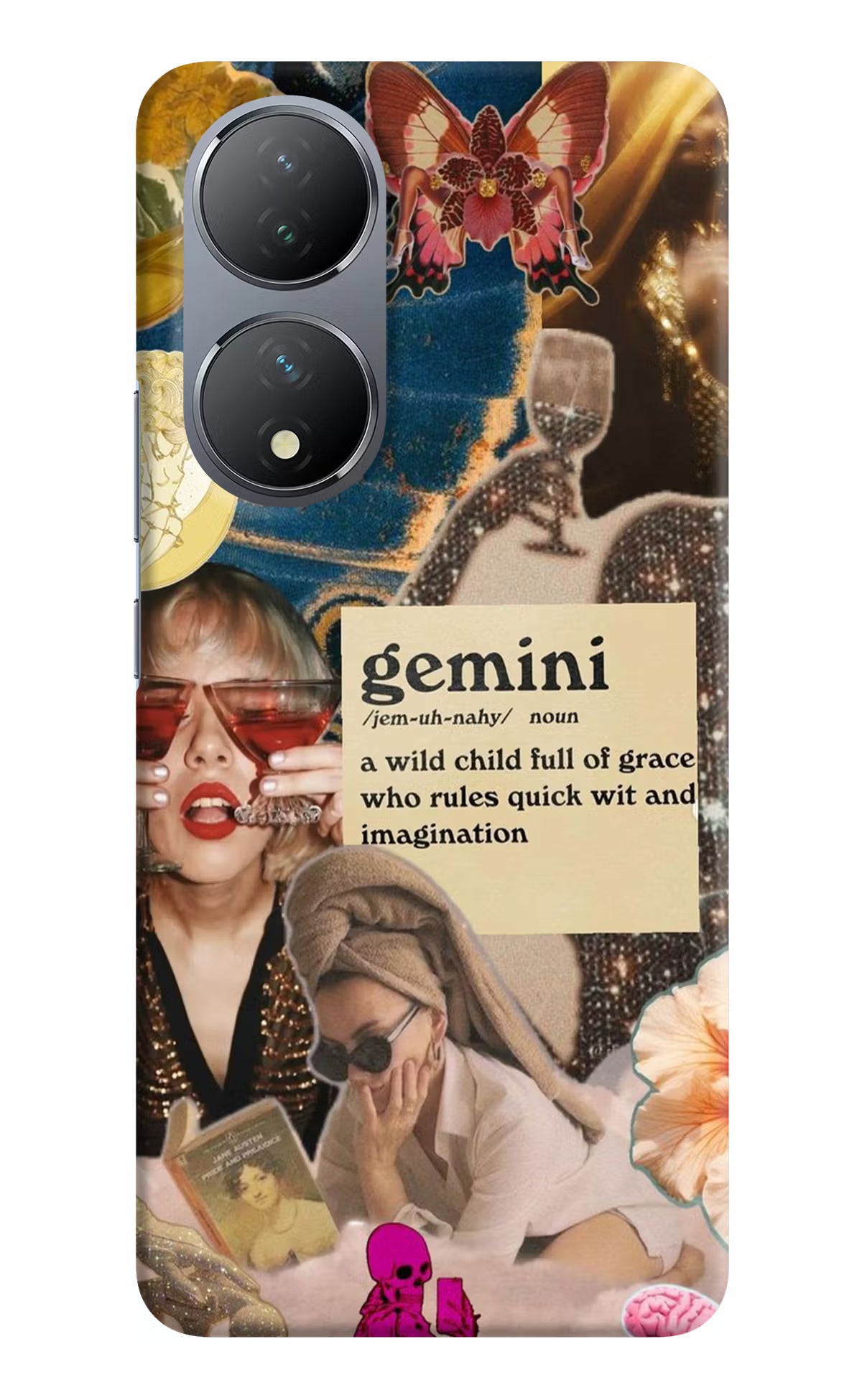 Gemini Zodiac Vivo Y100 Hard Case Back Cover by Casekaro