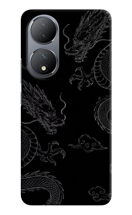 Twin Dragons Vivo Y100 Hard Case Back Cover by Casekaro