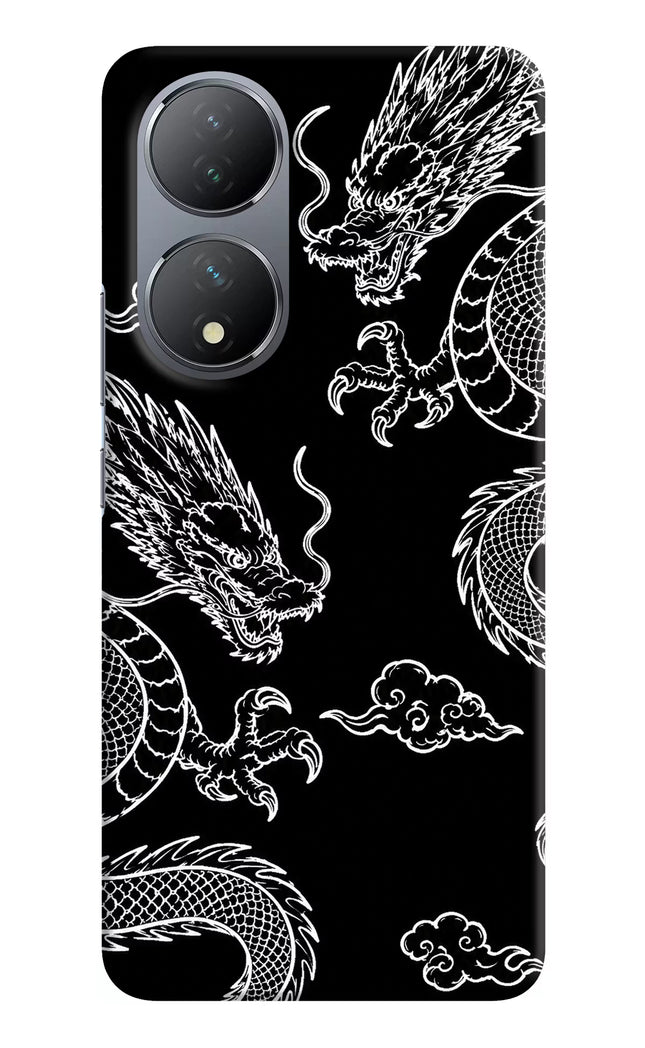 Twin Dragons Vivo Y100 Hard Case Back Cover by Casekaro