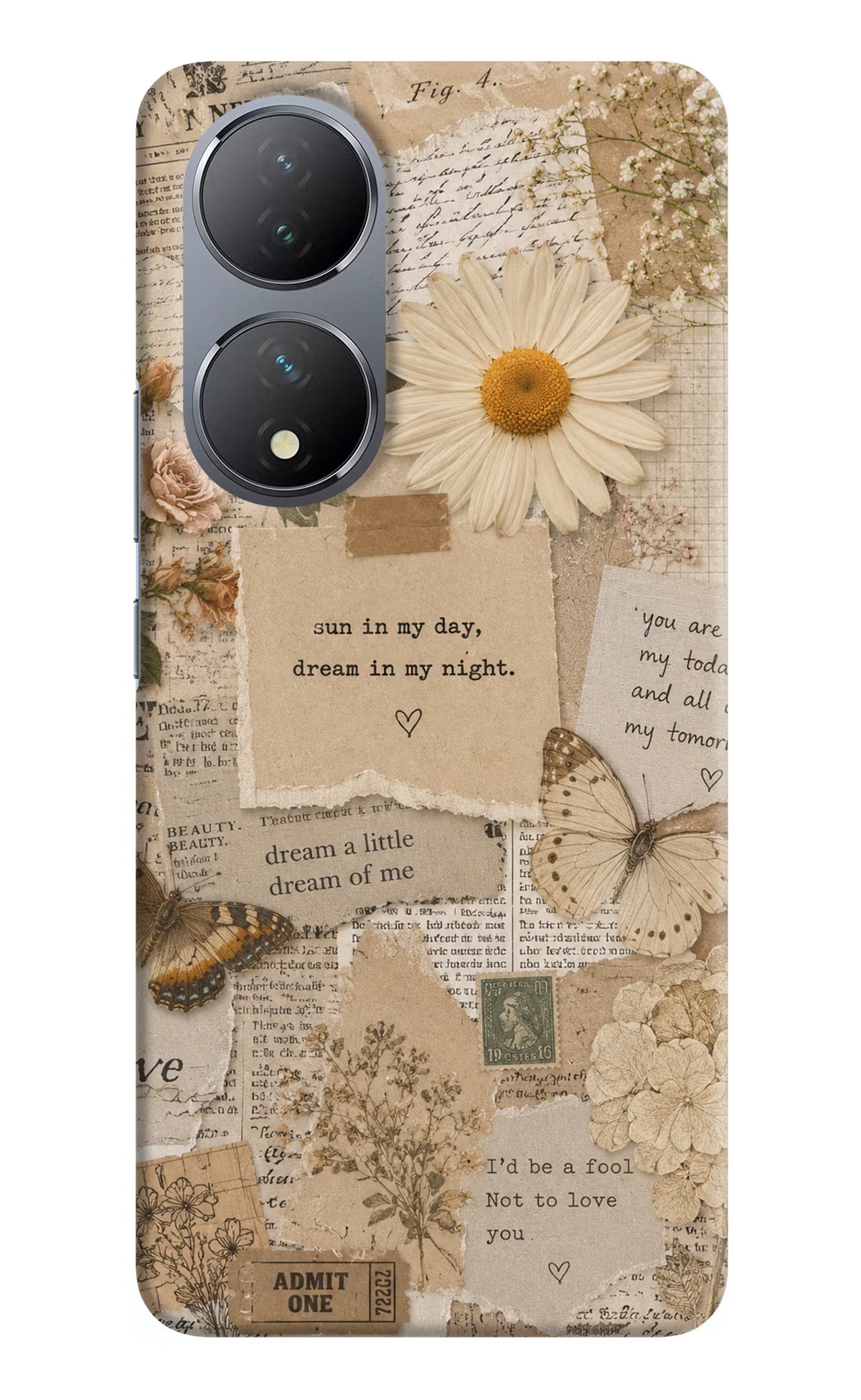 Vintage case Vivo Y100 Back Cover