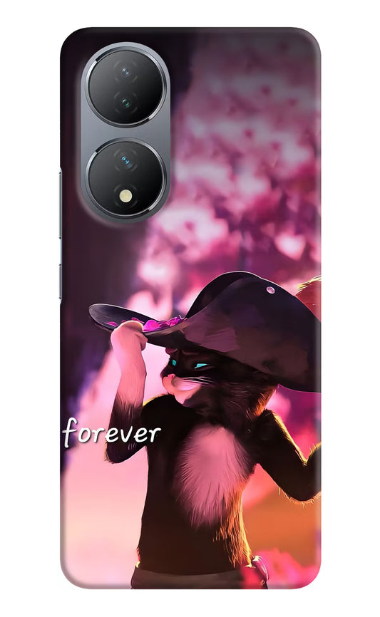 Forever Cat Vivo Y100 Hard Case Back Cover by Casekaro