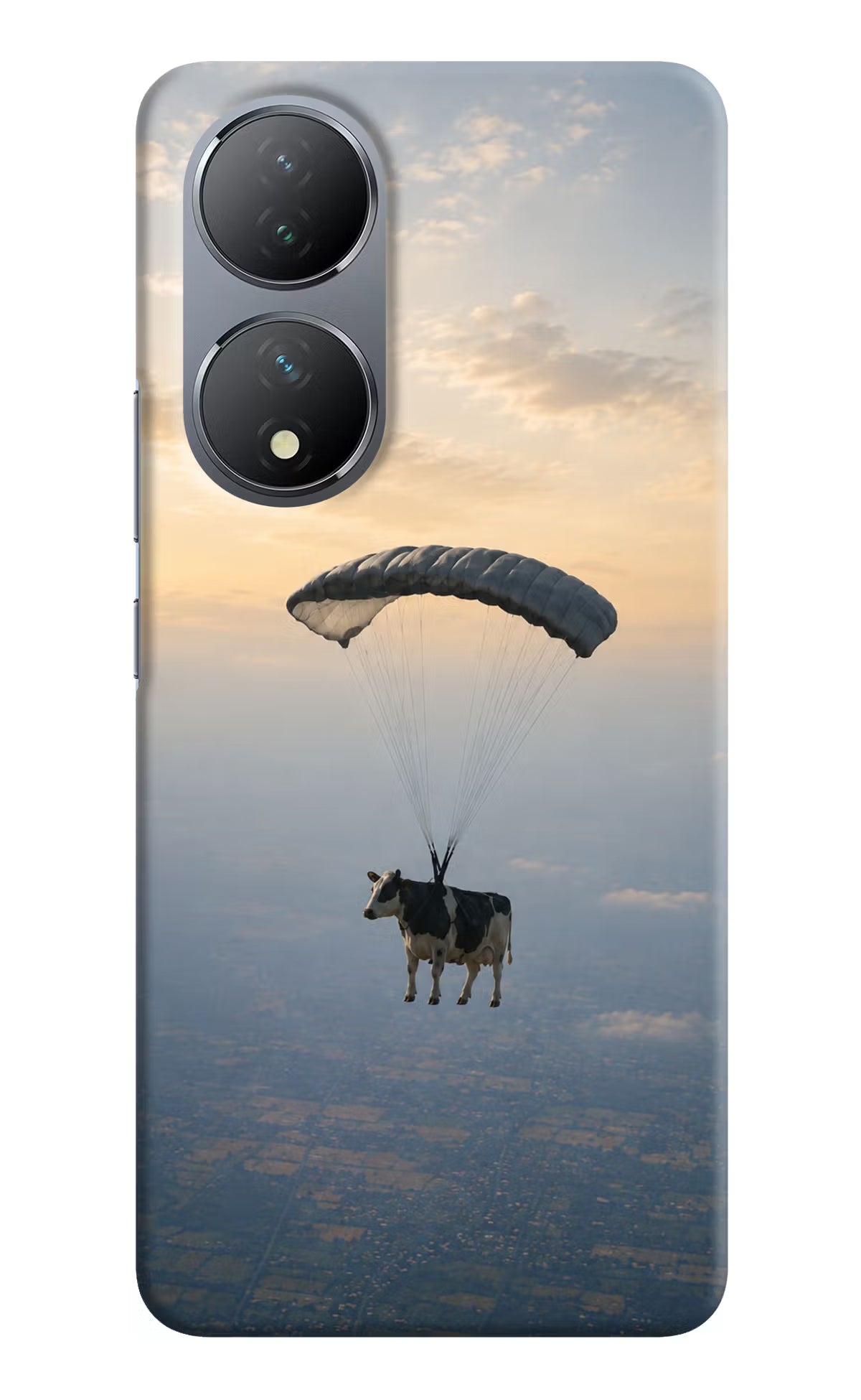 Skydiving Cow Vivo Y100 Back Cover