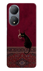 Midnight Cat Vivo Y100 Hard Case Back Cover by Casekaro