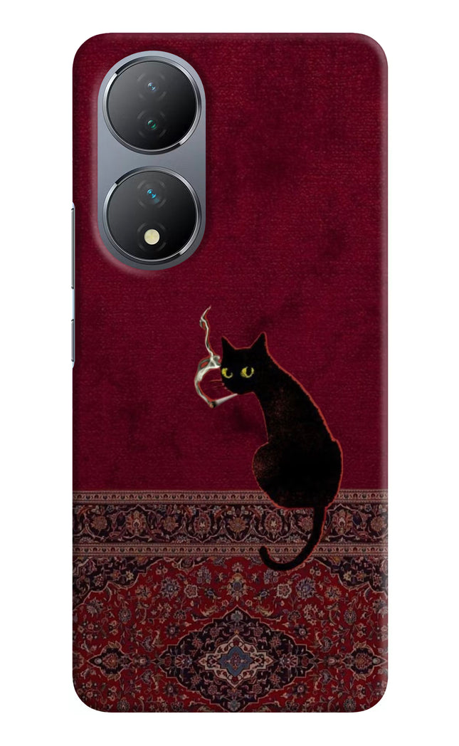 Midnight Cat Vivo Y100 Hard Case Back Cover by Casekaro
