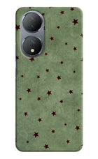 Green Stars Vivo Y100 Hard Case Back Cover by Casekaro