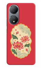 Pink Lotus Vivo Y100 Hard Case Back Cover by Casekaro