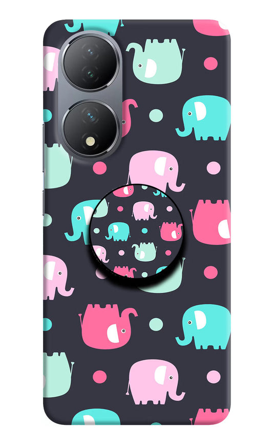 Baby Elephants Vivo Y100 Pop Case by Casekaro